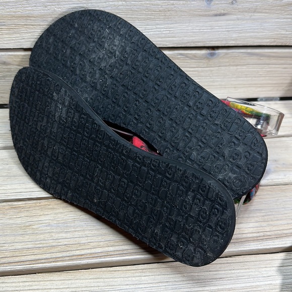 Sanuk Yoga Sling Sandals - Tropical Pattern Size 8 - Picture 7 of 8